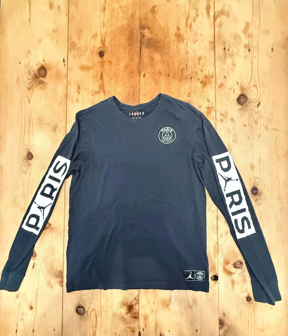 Jordan Paris Saint-Germain Long Sleeve T-Shirt Black - Medium